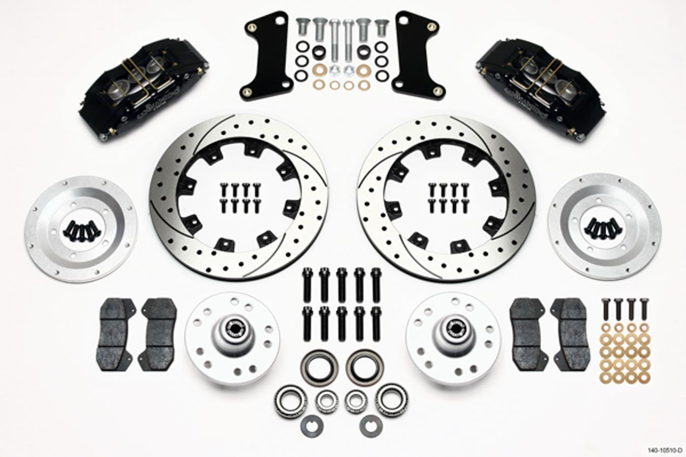 Wilwood 140-10510-D Forged Dynapro 6 Front Big Brake Kit for 1964-72 GM A-Body, F-Body and X-Body