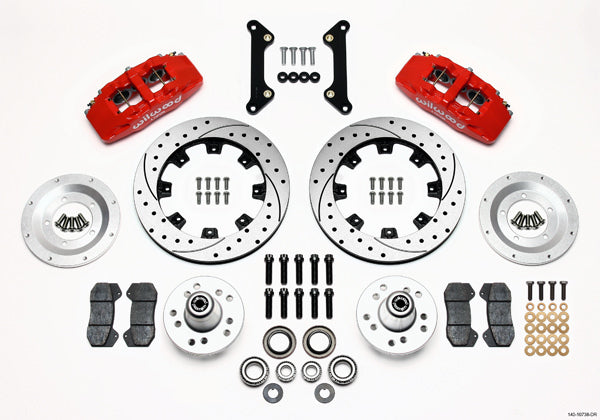 Wilwood 140-10738-DR Forged Dynapro 6-Piston Front Big Brake Kit for 1970-1978 GM F-Body