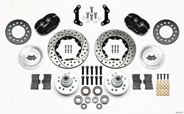 Wilwood 140-11021-D Dynalite Pro Series Front Brake Kit for 1970-72 Mopar B-Body and E-Body