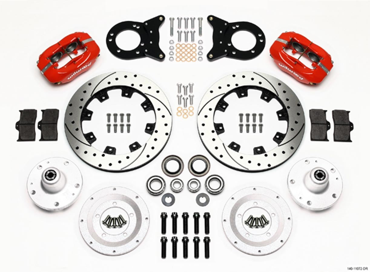 Wilwood 140-11072-DR Forged Dynalite Front Big Brake Kit for 1965-1970 Ford Mustang