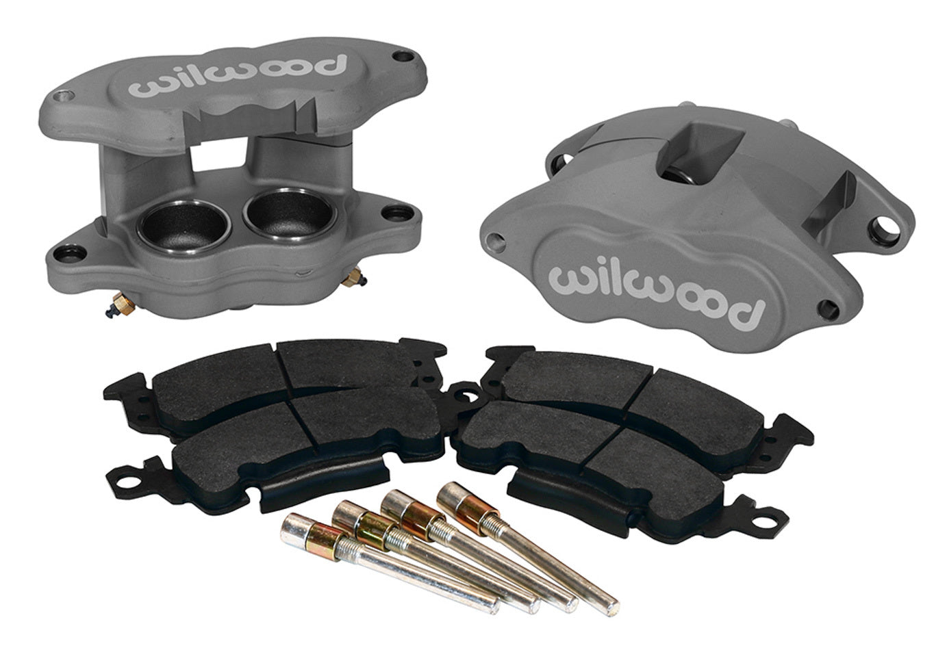 Wilwood 140-11290 Front Brake Caliper Kit, D52 2-Piston, Natural Anodized, GM 1968-1996