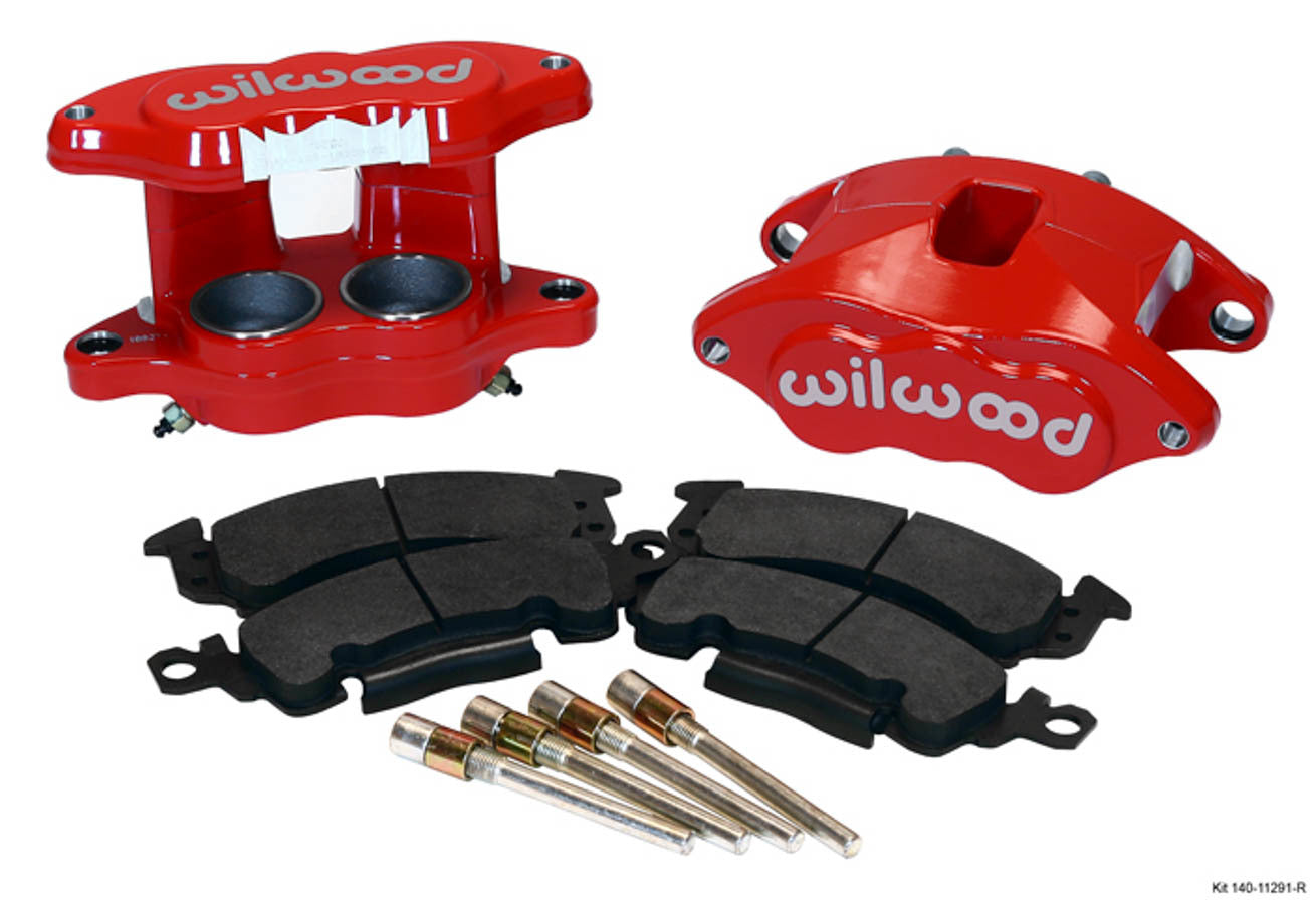 Wilwood 140-11291-R Front D52 Big GM Brake Caliper Kit, 2-Piston Red