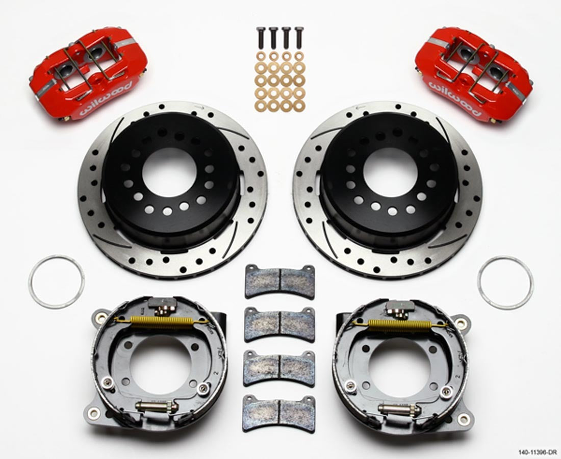 Wilwood 140-11396-DR Dynapro Low-Profile Rear Brake Kit for Ford 8.8-Inch Axles