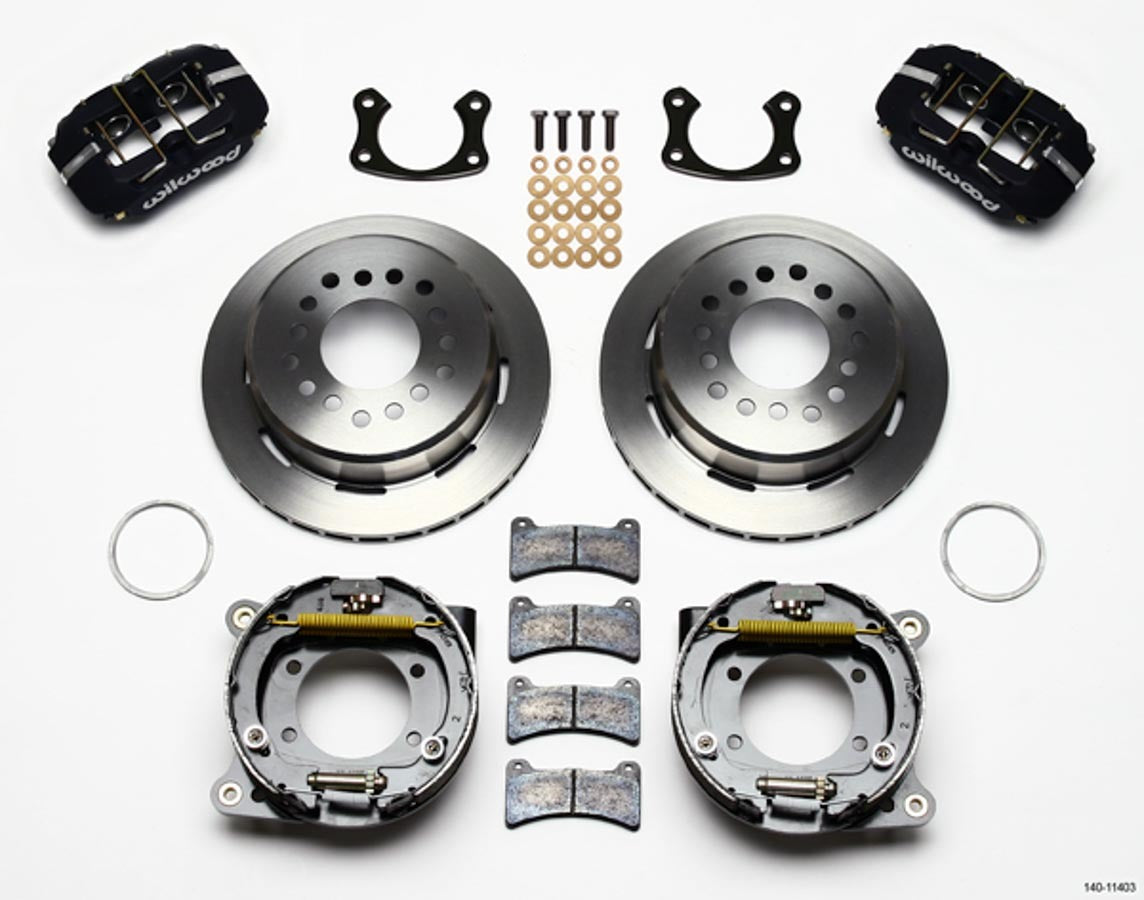 Wilwood Dynapro Rear Disc Brake Kit with Parking Brake for Small Ford, Part Number 140-11403
