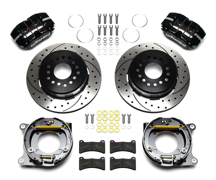 Wilwood 140-11827-D Dynapro Rear Brake Kit with Parking Brake for 1957-1962 Chevy Corvette and 1959-1964 GM B-Body