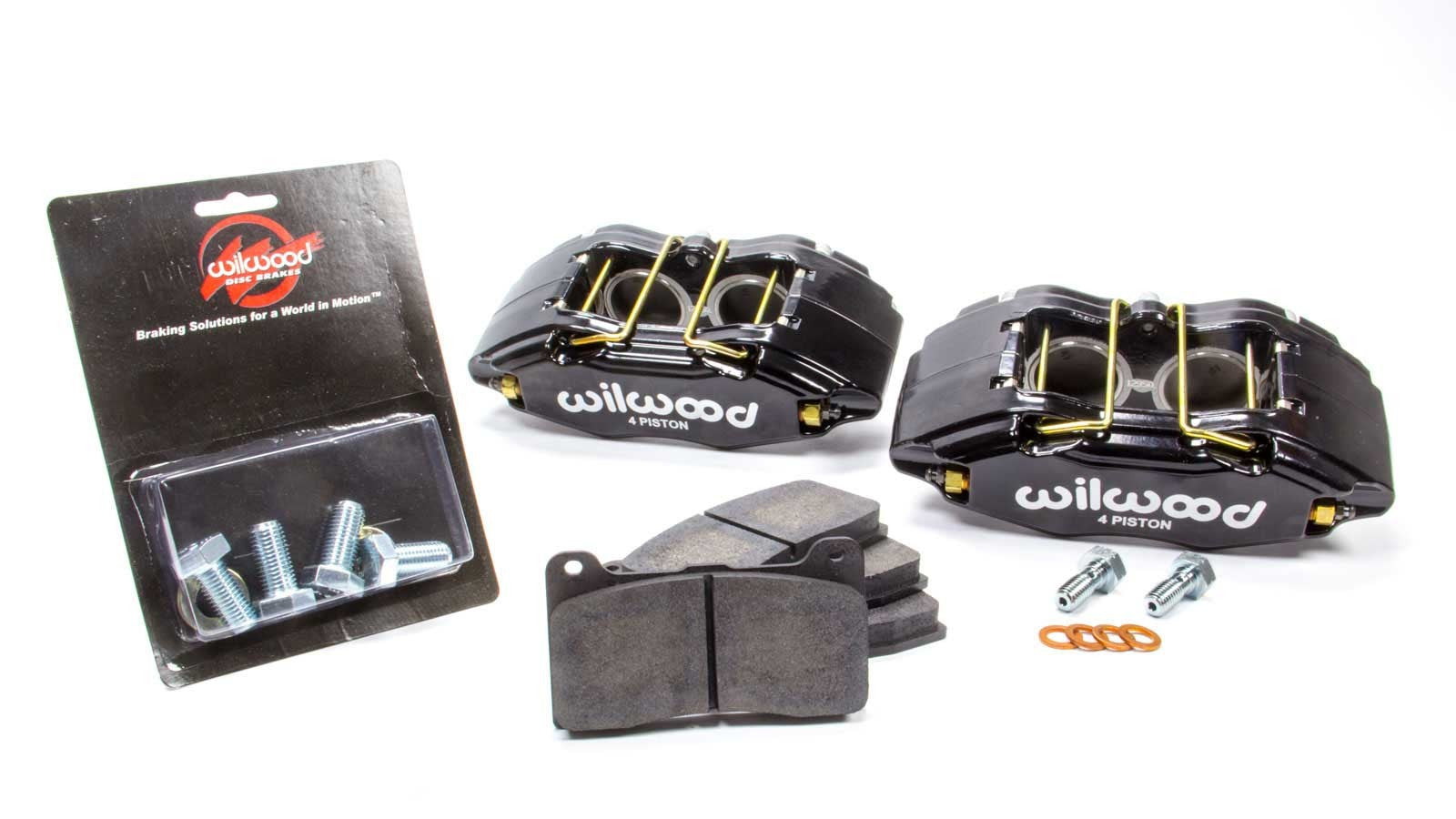Wilwood 140-13029 Forged DPHA 4-Piston Front Brake Caliper and Pad Kit for Honda/Acura