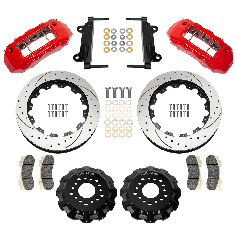 Wilwood 140-18123-DR Tactical Xtreme TX6R Front Brake Kit for 1963-1987 GM Full-Size Trucks and SUVs