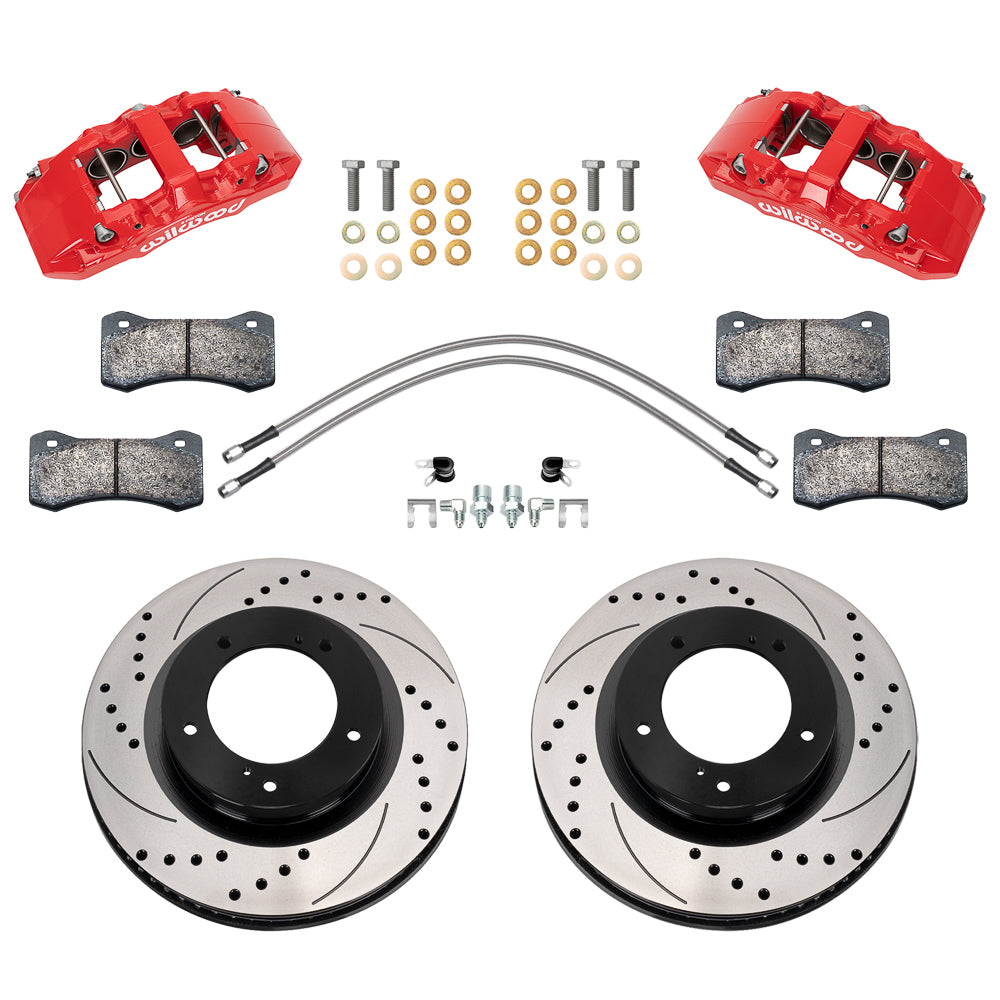 Wilwood 140-18357-DR Aero6-DM Front Brake Kit for 2007-2015 Toyota Tundra