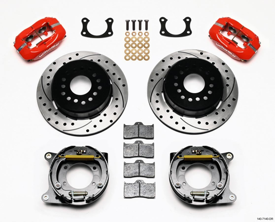 Wilwood 140-7140-DR Dynalite Rear Big Ford Brake Kit with Drilled and Slotted Rotor