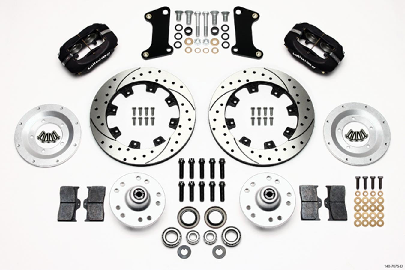 Wilwood 140-7675-D Dynalite Front Brake Kit for 1964-72 GM A-Body, F-Body and X-Body