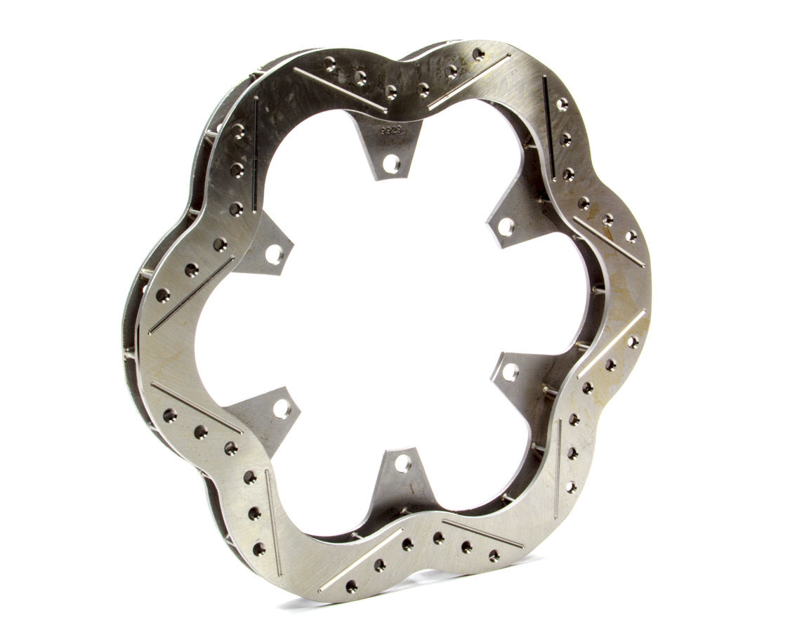 Wilwood 160-11217 Super Alloy Brake Rotor, Drilled, Scalloped and Slotted