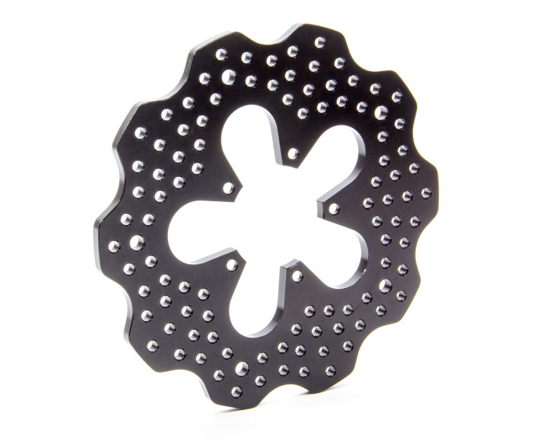 Wilwood 160-13712 Mini-Sprint Front Brake Rotor for Keizer Hubs, Drilled and Scalloped Aluminum