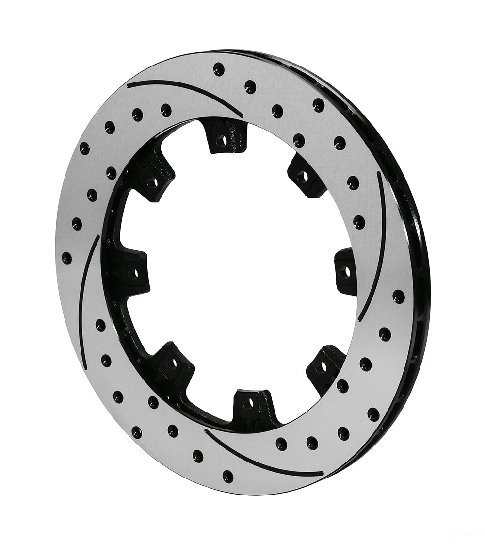 Wilwood 160-7103-BK SRP Passenger-Side Drilled and Slotted Brake Rotor