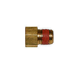 Wilwood 220-0628 Straight Tube Adapter, 3/8-24 Female Inverted Flare to 1/8 in NPT Male, Brass, Set of 4