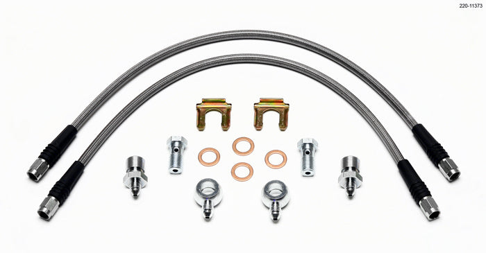 Wilwood 220-11373 Flexline Brake Hose Kit for D52 Calipers, 18-Inch