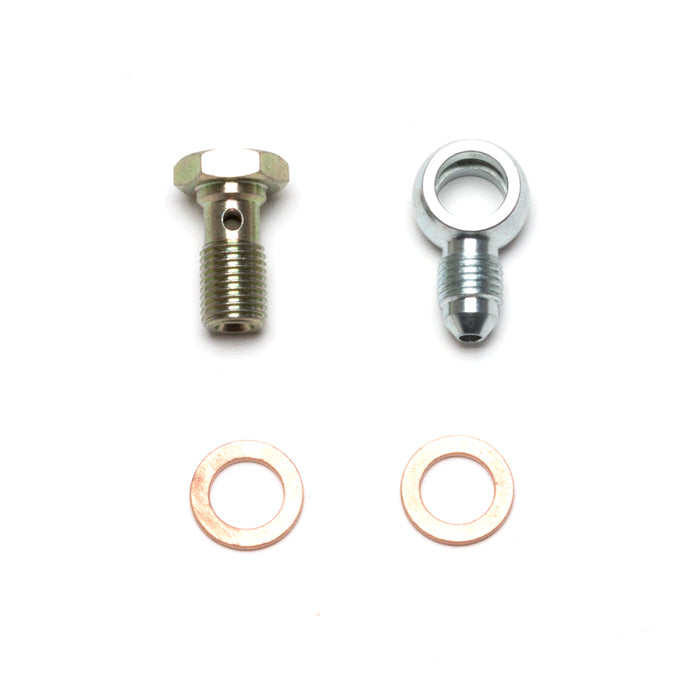Wilwood 220-13674 3 AN Male to 3/8-24 in Banjo Adapter Fitting with Crush Washer