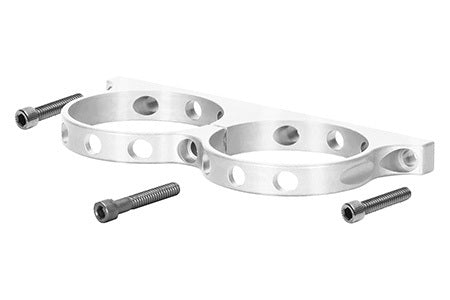 Wilwood 250-16327 Dual Remote Reservoir Bracket, Clear Anodized Aluminum