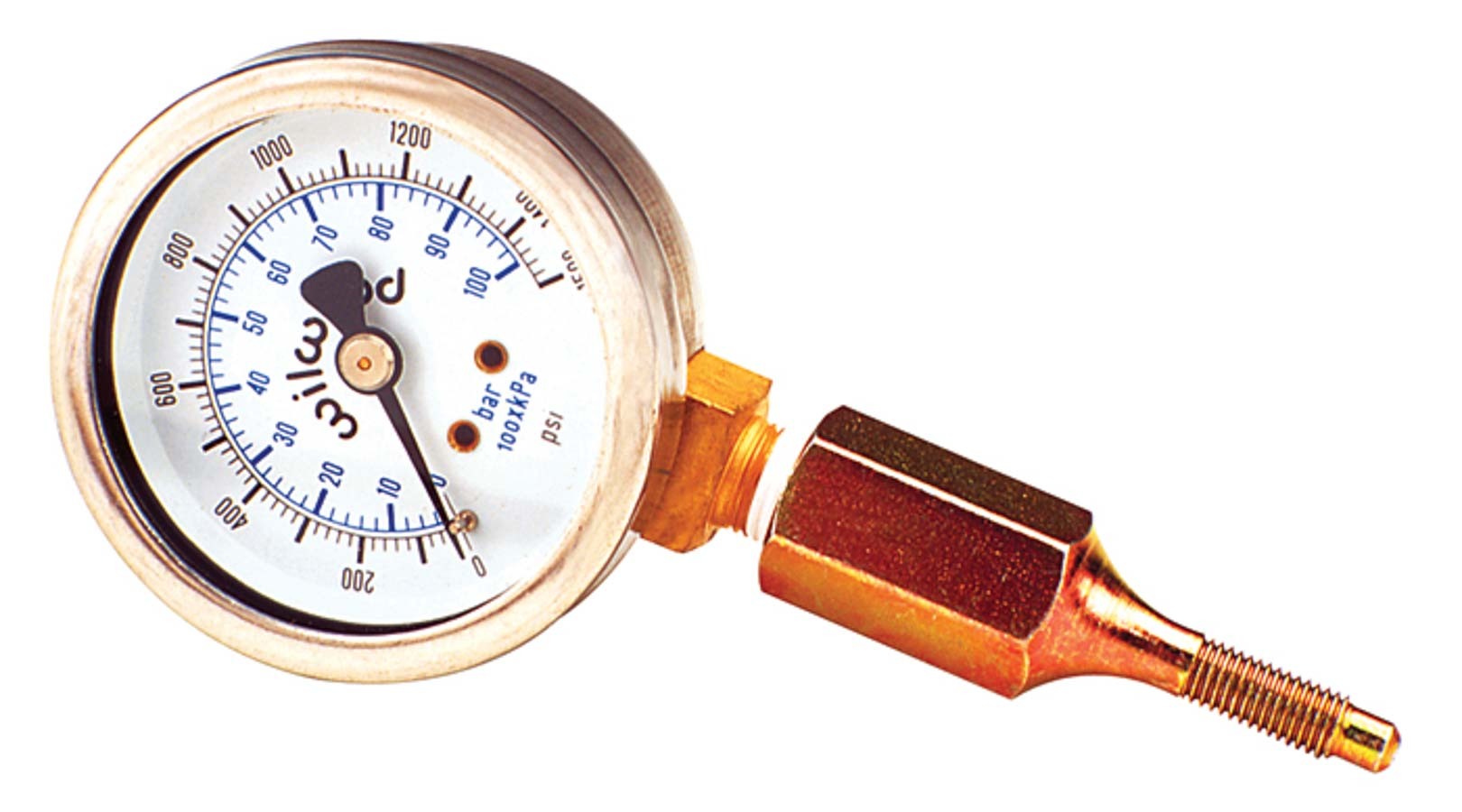 Wilwood 260-0966 Brake Pressure Gauge, 0-1500 PSI Mechanical Analog