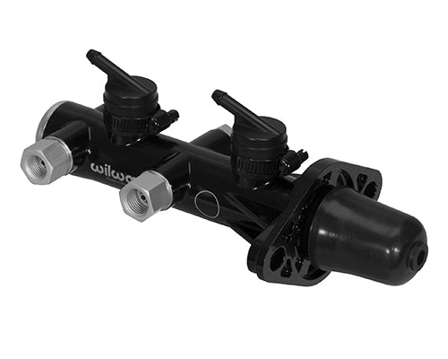 Wilwood 260-14244-BK Tandem Master Cylinder with Remote Reservoir, 1.125-Inch Bore, Black