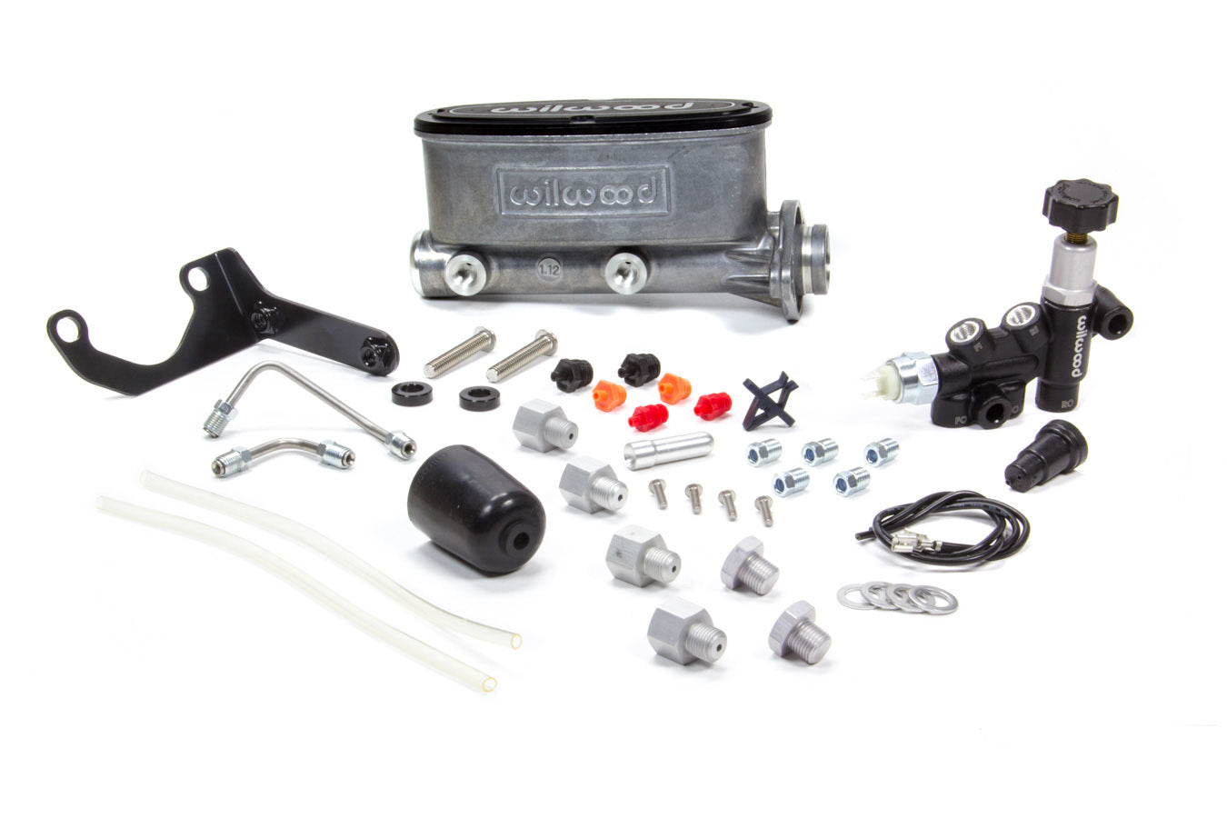 Wilwood 261-13270 Tandem Master Cylinder Kit with Bracket and Proportioning Valve