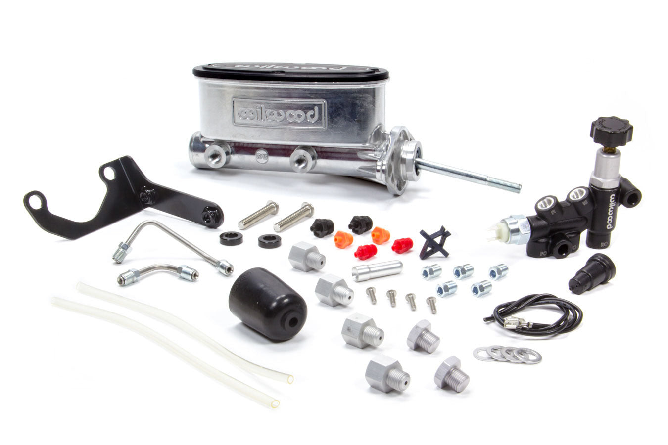 Wilwood 261-13626-P Tandem Master Cylinder Kit with Bracket and Proportioning Valve