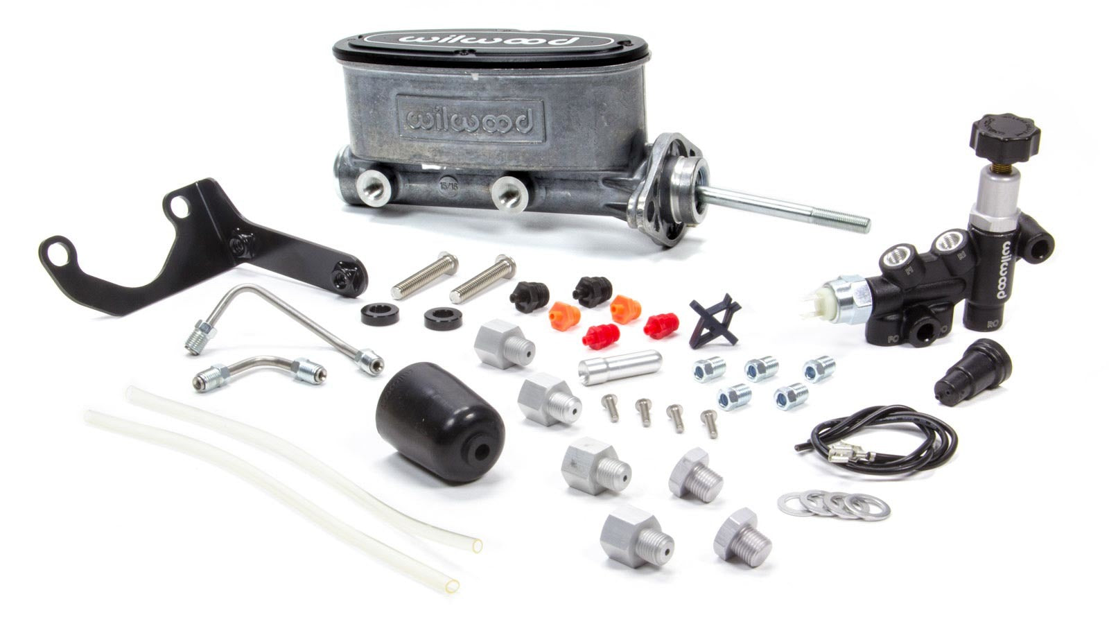Wilwood 261-13626 Tandem Master Cylinder Kit with Bracket and Proportioning Valve