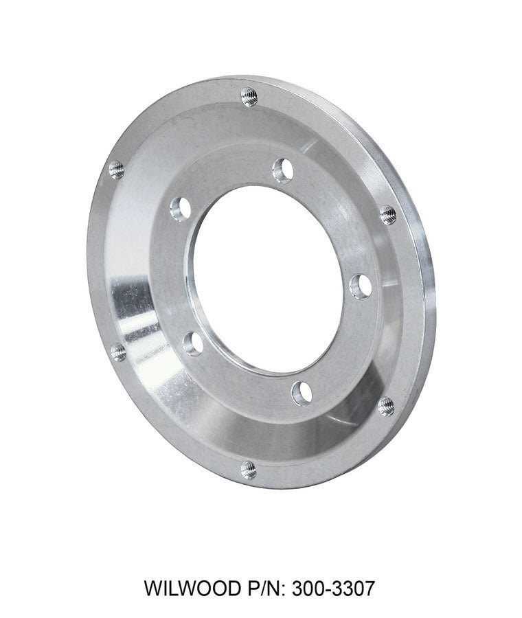 Wilwood 300-3307 Front Rotor Adapter, 5 x 3.880-Inch to 6 x 6.250-Inch Bolt Pattern