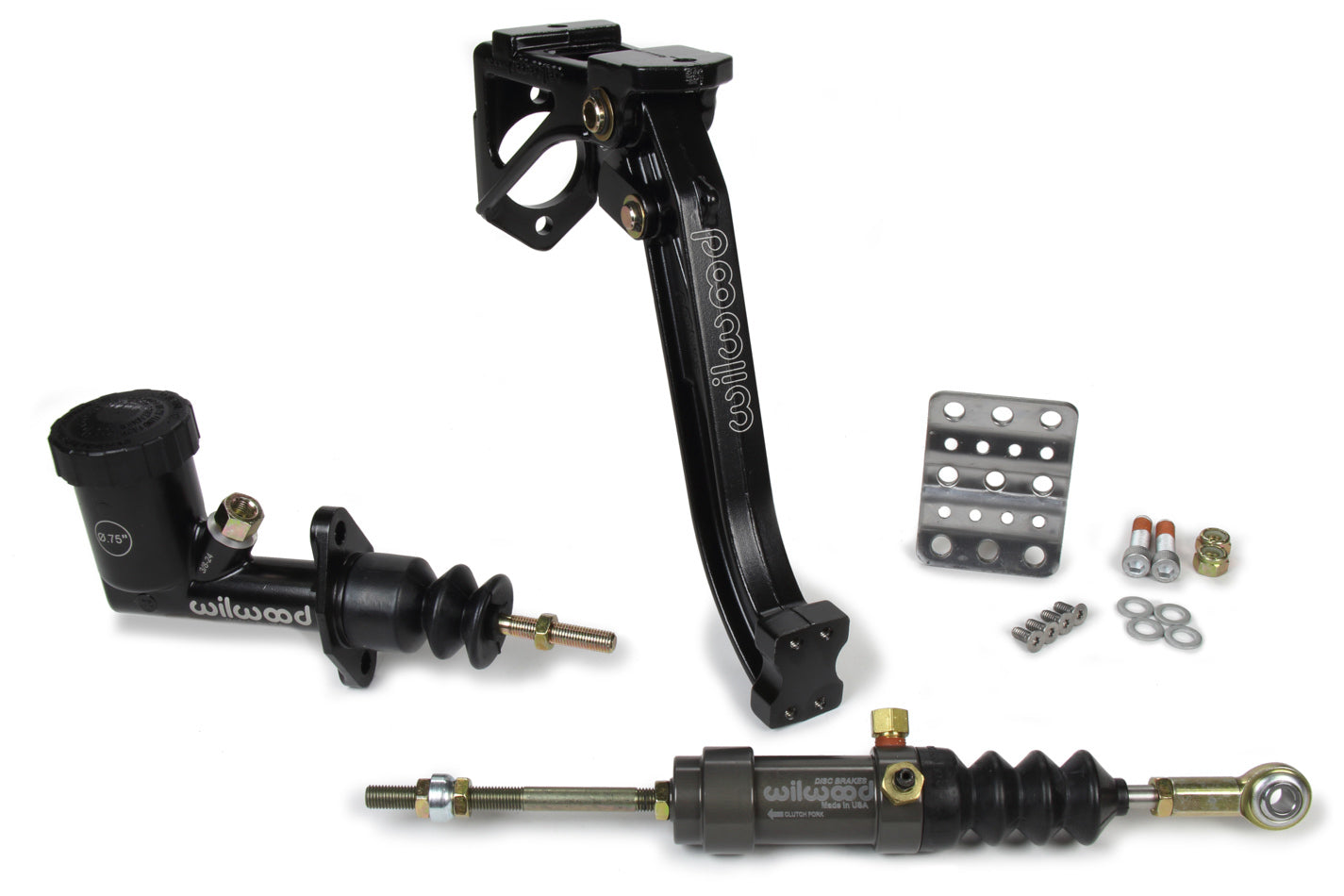 Wilwood 341-15169 Clutch Pedal Assembly Kit, Floor Mount, 6:1 Ratio