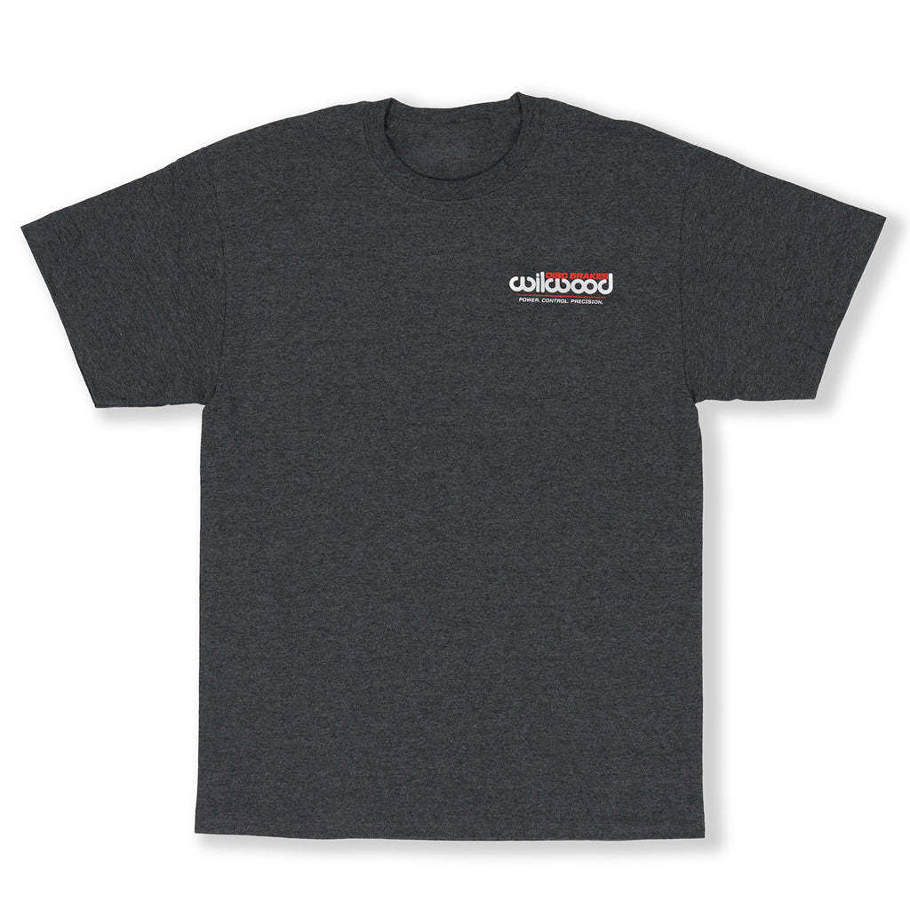 Wilwood Short-Sleeve Logo T-Shirt, Gray, X-Large – Part Number 450-14814-XL