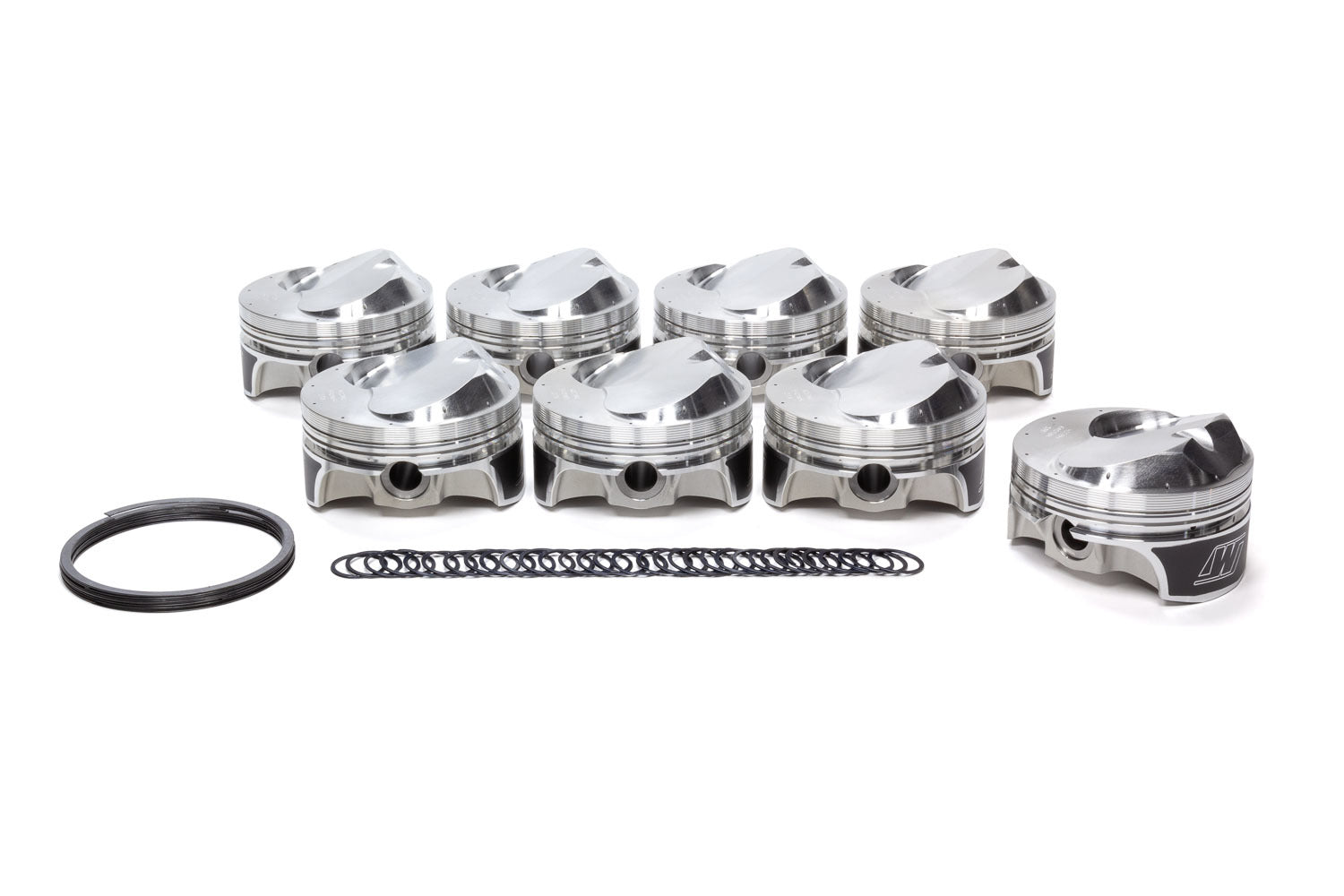 Wiseco K481BS Quick 16 Forged Dome Piston Set for Big Block Chevy, 4.500-Inch Bore, +45cc, Set of 8