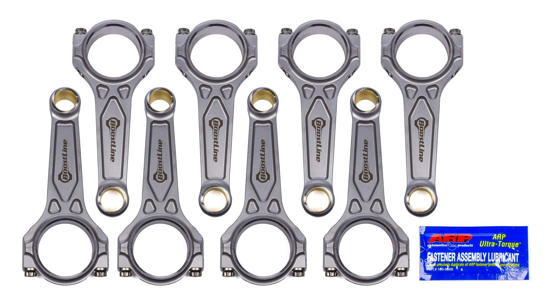 Wiseco Boostline LS6125-927 4340 Forged I-Beam Connecting Rods, 6.125-Inch, GM LS/LT1, Set of 8