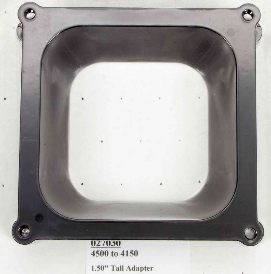 Wilson Manifolds Carburetor Adapter - 1.5 in Thick Square Bore to Dominator - 027030