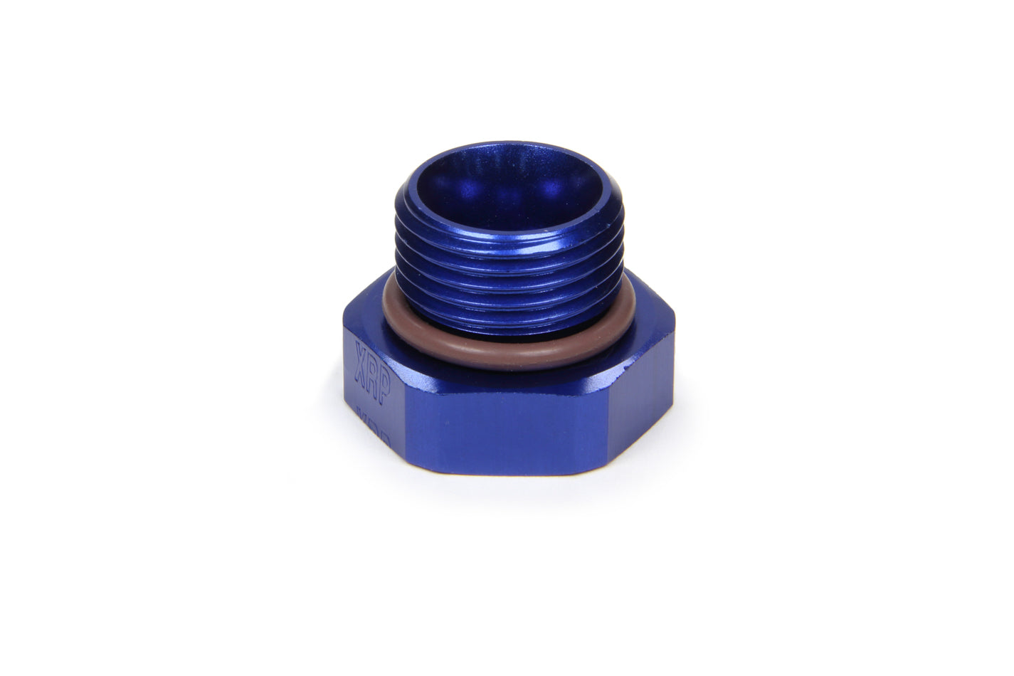 XRP Xtreme Racing Products 981408 #8 AN Straight Thread O-Ring Plug, Blue Anodized Aluminum