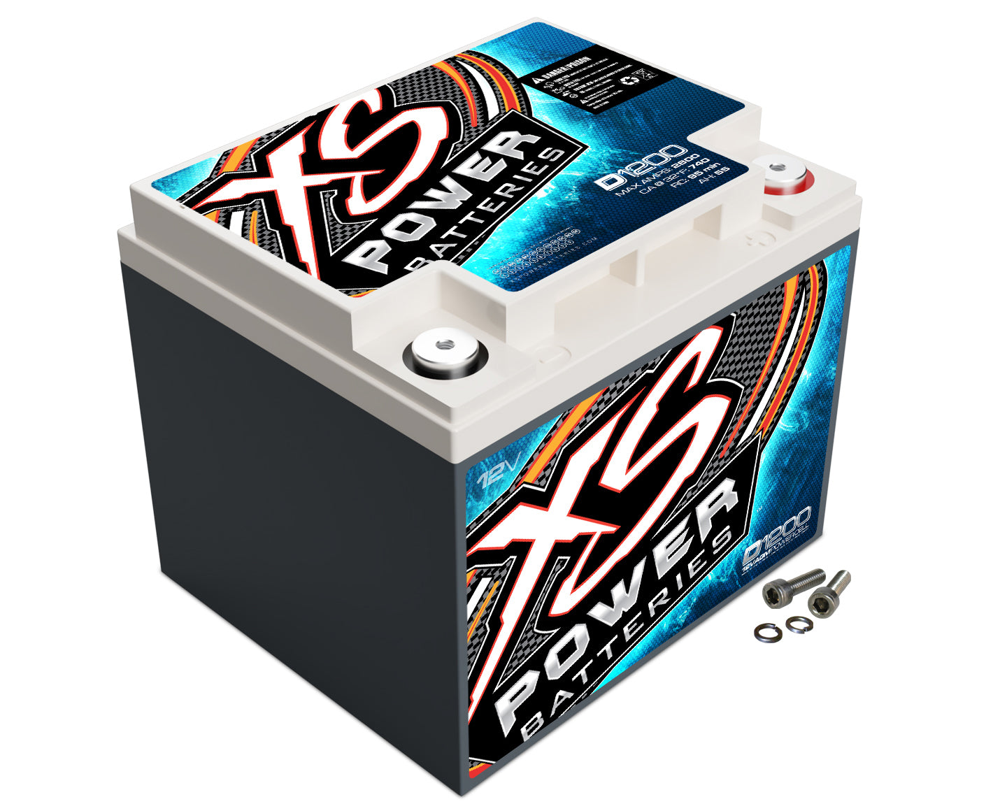 XS Power D1200 D-Series AGM Battery, 12 Volt, 740 Cranking Amps