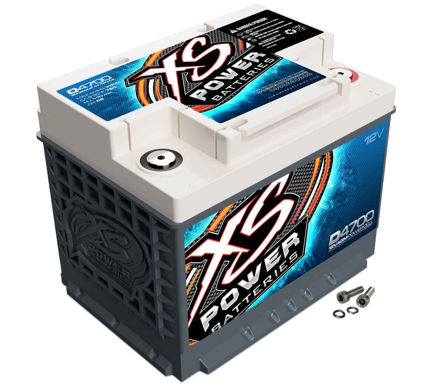XS Power Battery D4700 12V BCI Group 47 AGM Battery, 760 CCA