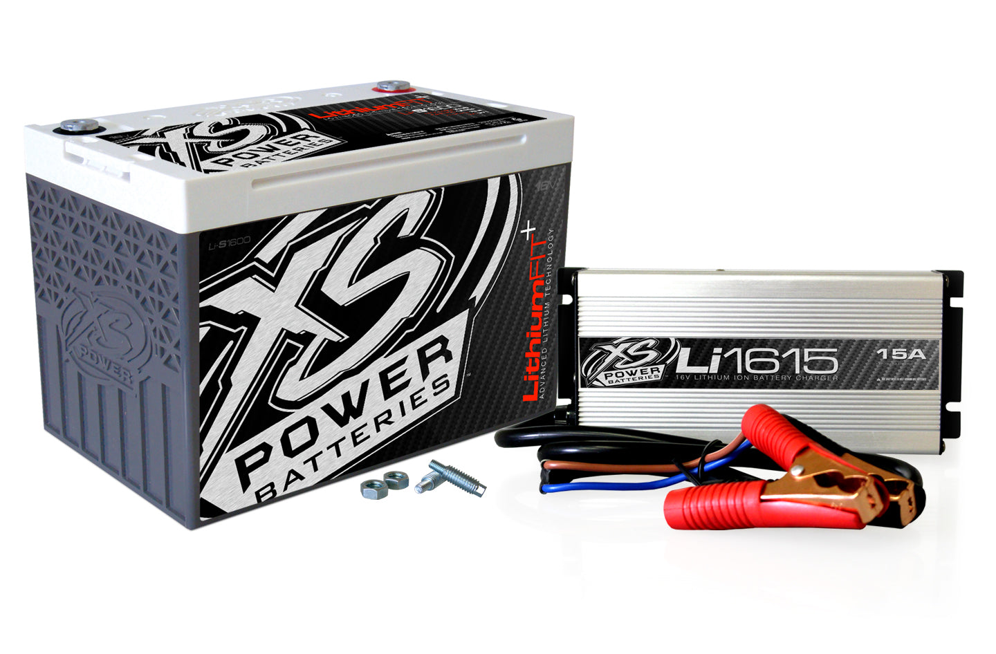 XS Power Battery Li-S1600CK 16-Volt Lithium Battery Charger Combo Kit