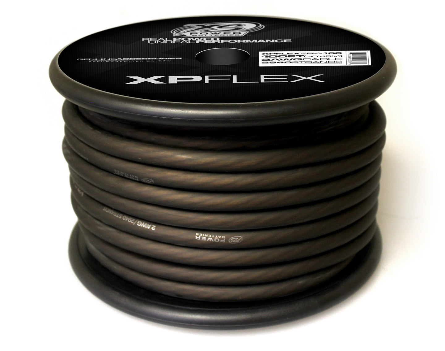 XS Power Battery XP Flex 2 AWG 100 ft Black Battery Cable, XPFLEX2BK-100
