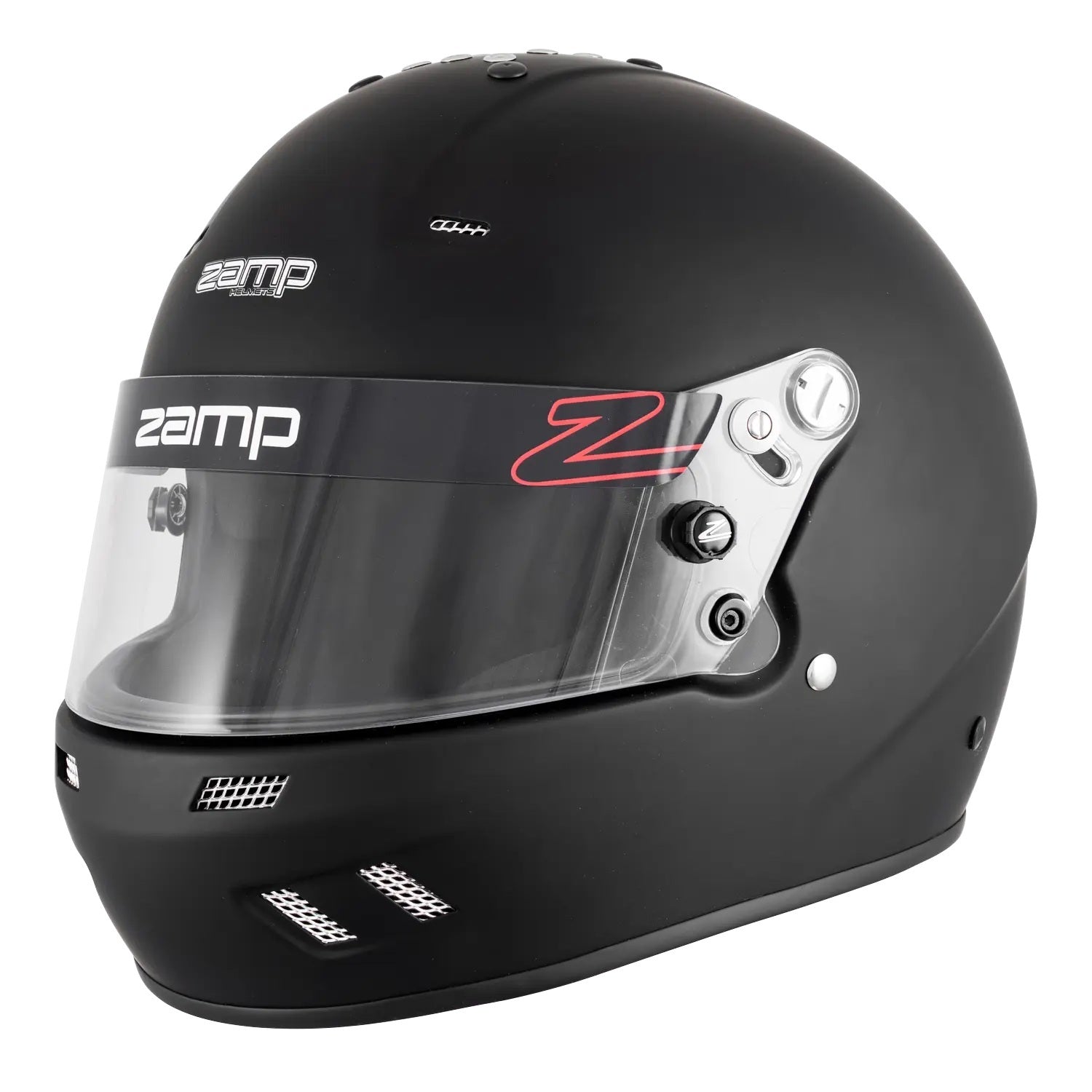 ZAMP RZ-38 Full-Face Racing Helmet, Snell SA2025, Large, Flat Black - H78203FL