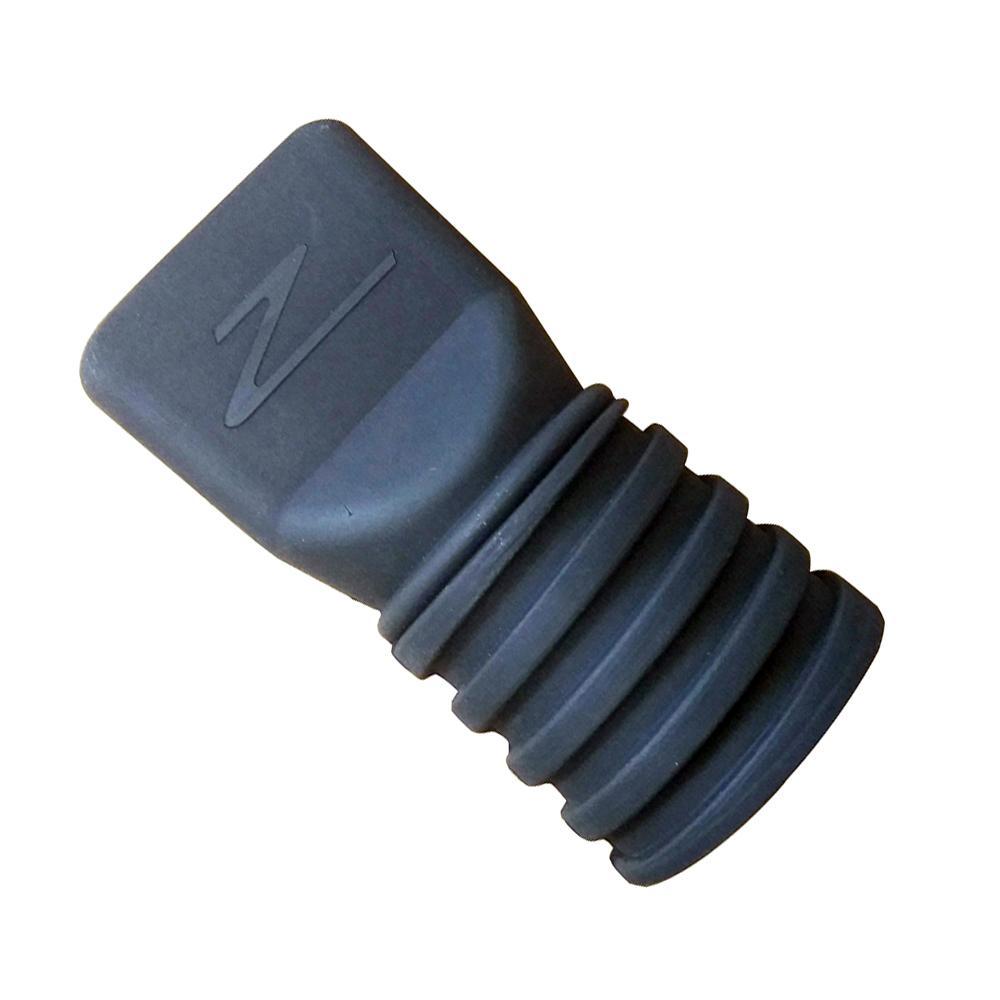 ZAMP HTA22ADP Low Profile Helmet Air Hose Adapter, Straight Rubber, Black