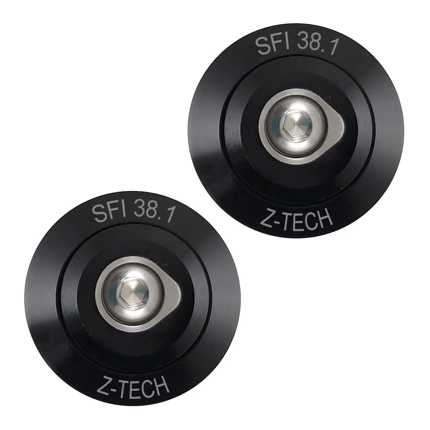 ZAMP NZHC008A Helmet Anchor Kit 8A, Post-Style Aluminum, Black Anodized, Pair