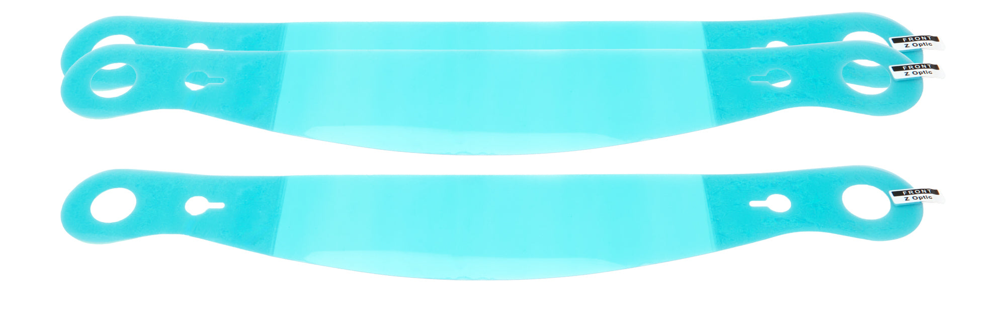 ZAMP P210Z Sealed Tear-Off Helmet Shield, 13-Inch, 8-Layer, Clear, Set of 24