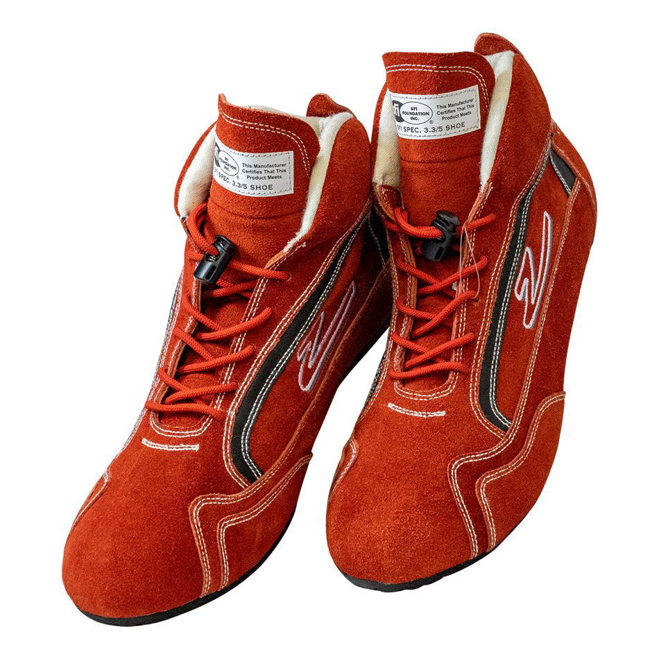 ZAMP ZR-30 Red Mid-Top Racing Driving Shoes, Size 10, SFI 3.3/5, Pair – Part RS00100210