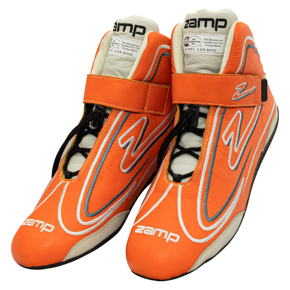 ZAMP ZR-50 Mid-Top Driving Shoes, Neon Orange, Size 12, SFI 3.3/5, Pair