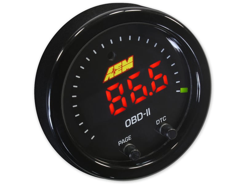 AEM Electronics Automotive Hardware X-Series Wideband UEGO AFR Controller Gauge - Black Bezel/Black Face 30-0311
