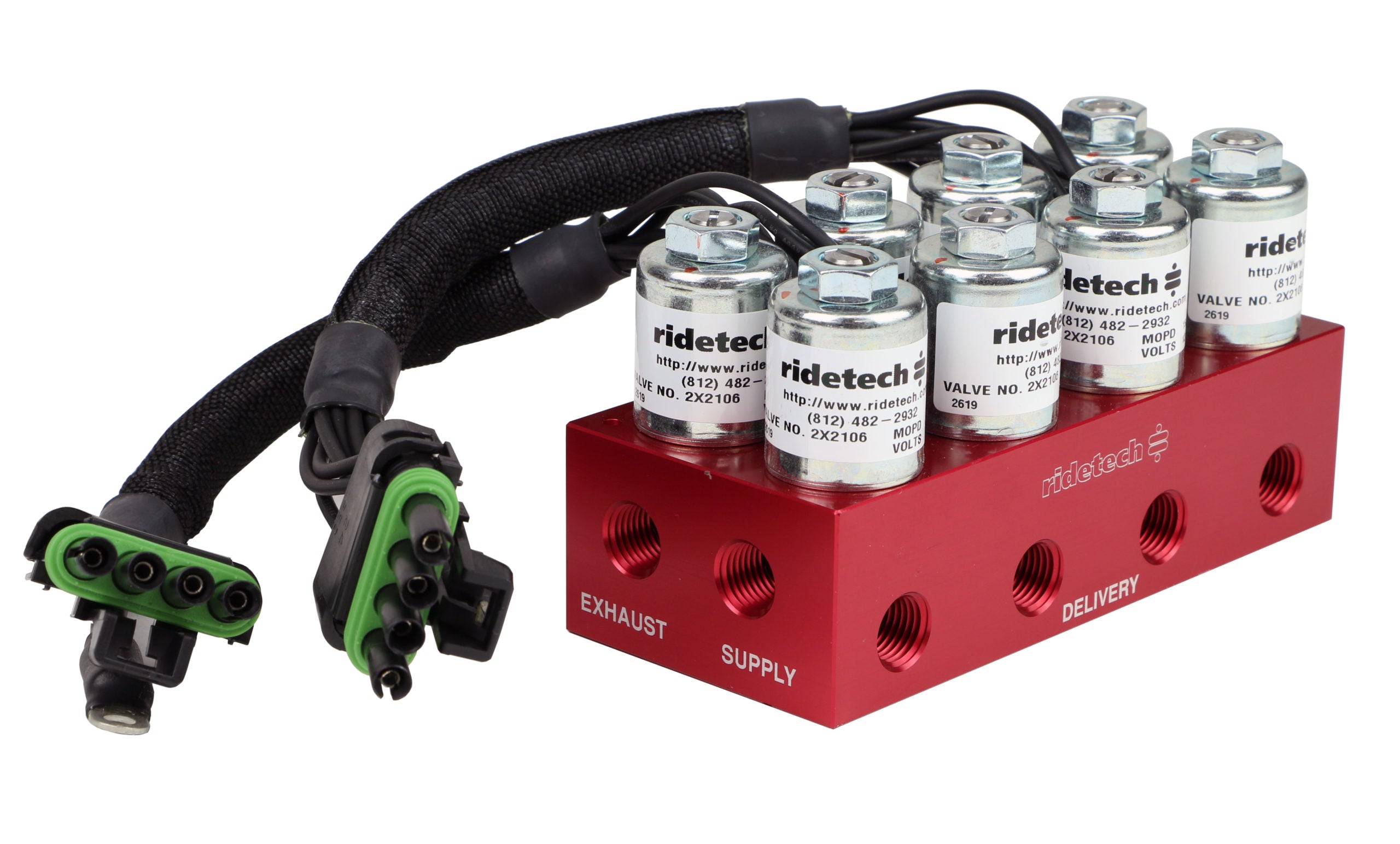 Ridetech Air Valve Block Ridepro 4-Way With 1/4in NPT 31934001 product image