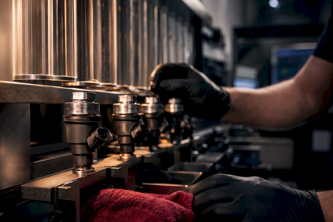 Fuel injectors undergoing flow matching