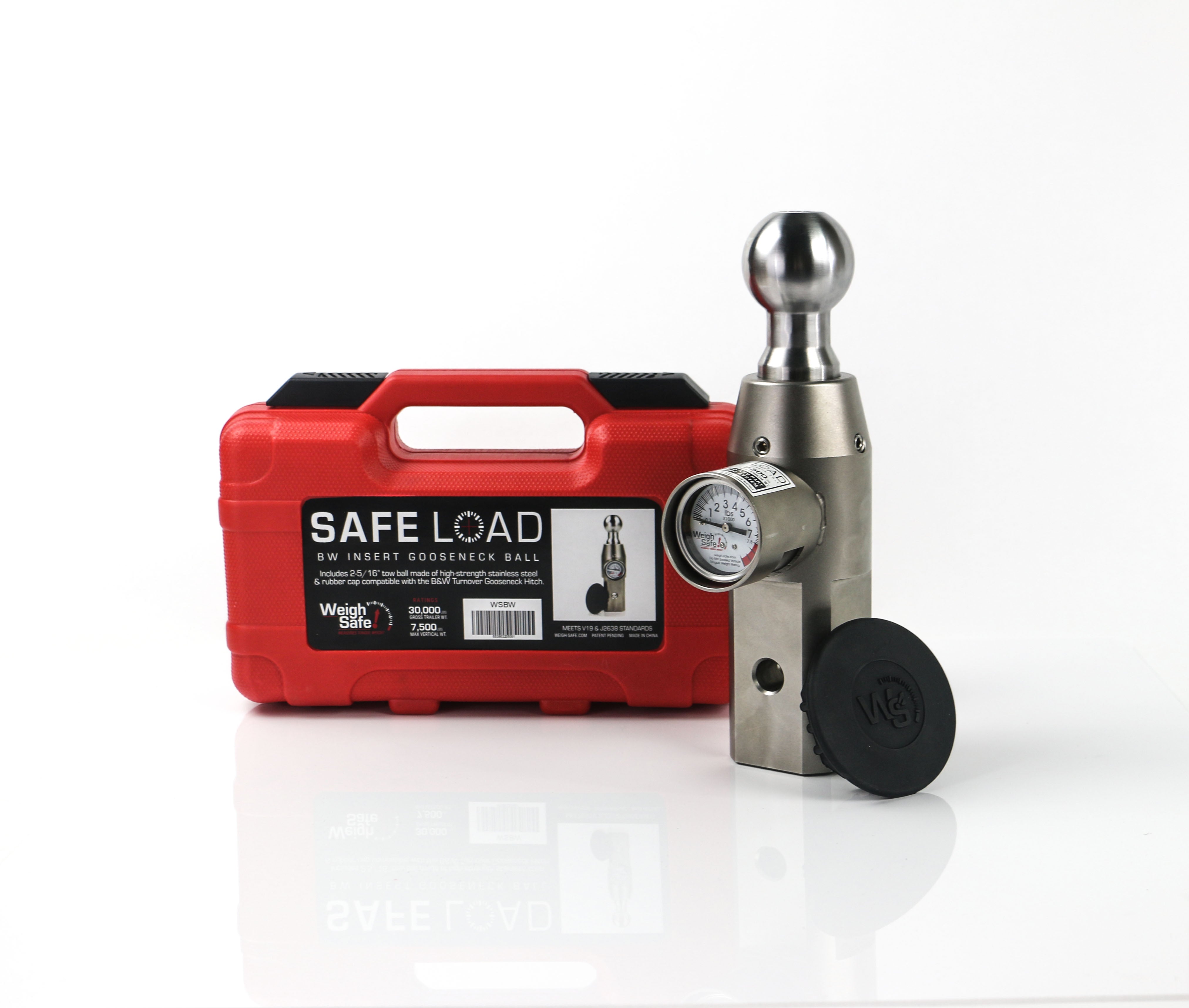Weigh Safe WSBW Safe Load BW Insert Gooseneck Ball Gooseneck Trailer Hitch Ball