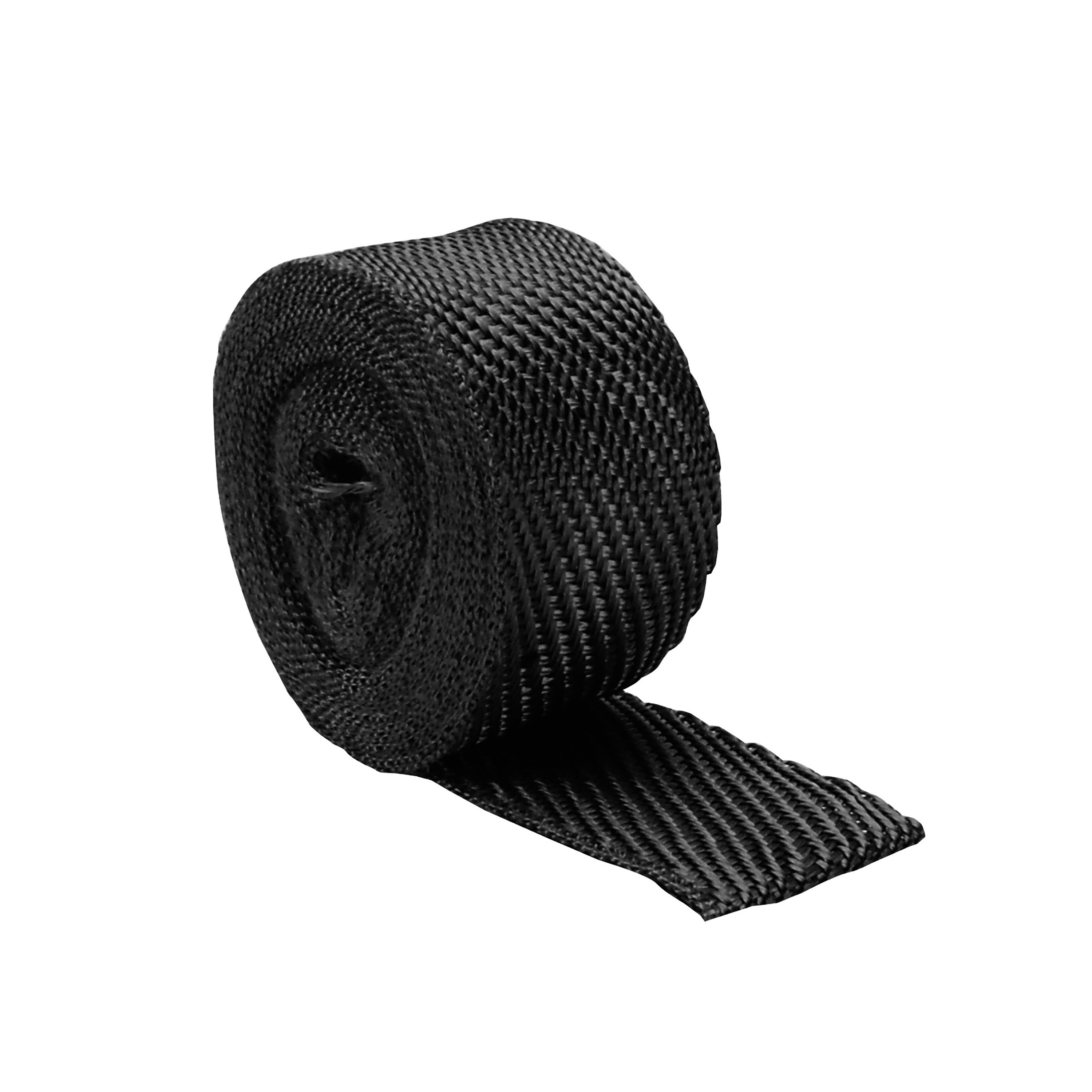 Design Engineering One 25 foot roll of 2 inch wide Black Titanium exhaust wrap. Exhaust Heat Shield