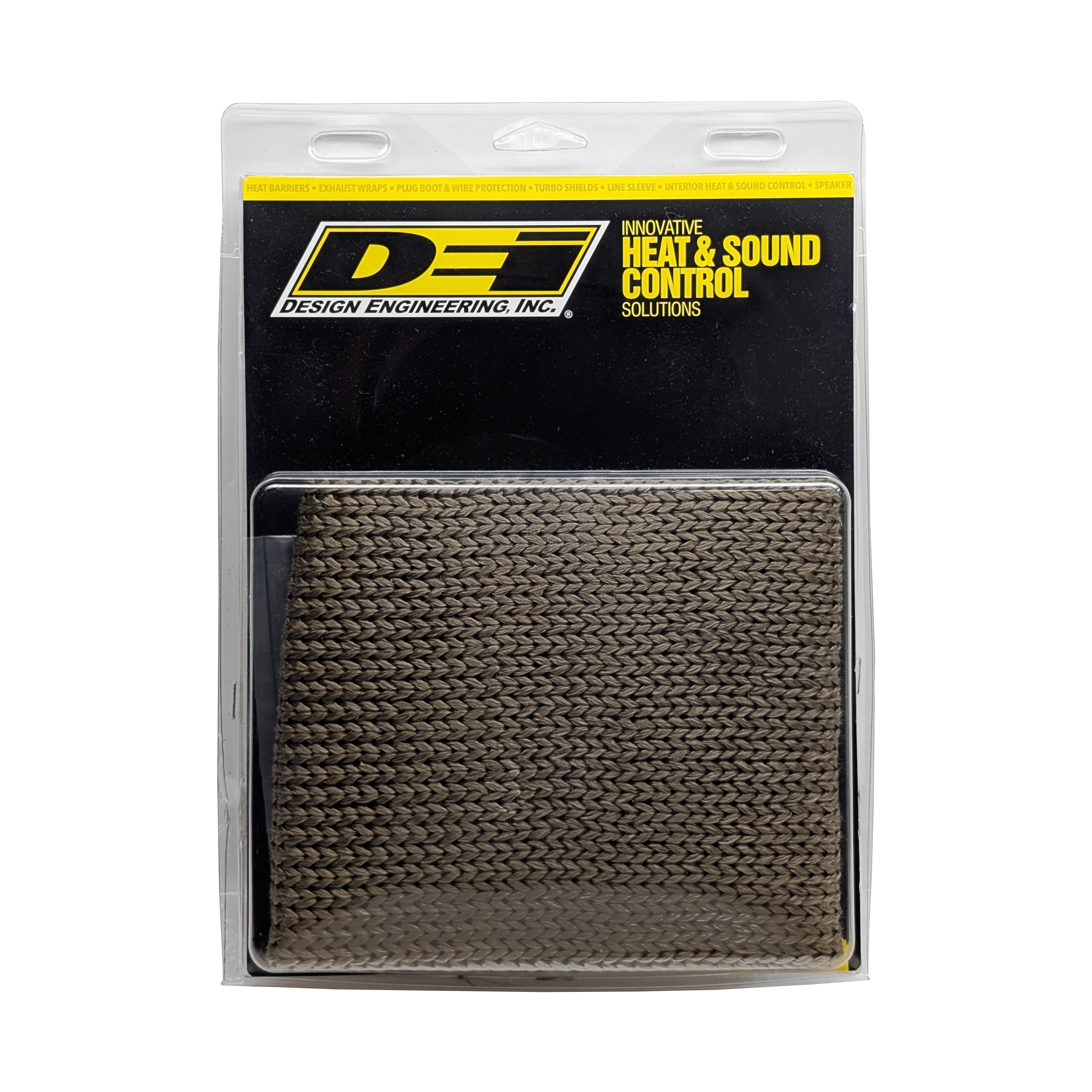 Design Engineering Titanium Knit Sleeve Kit Tan 4in x 12in Includes Ties & Tool Exhaust Heat Shield