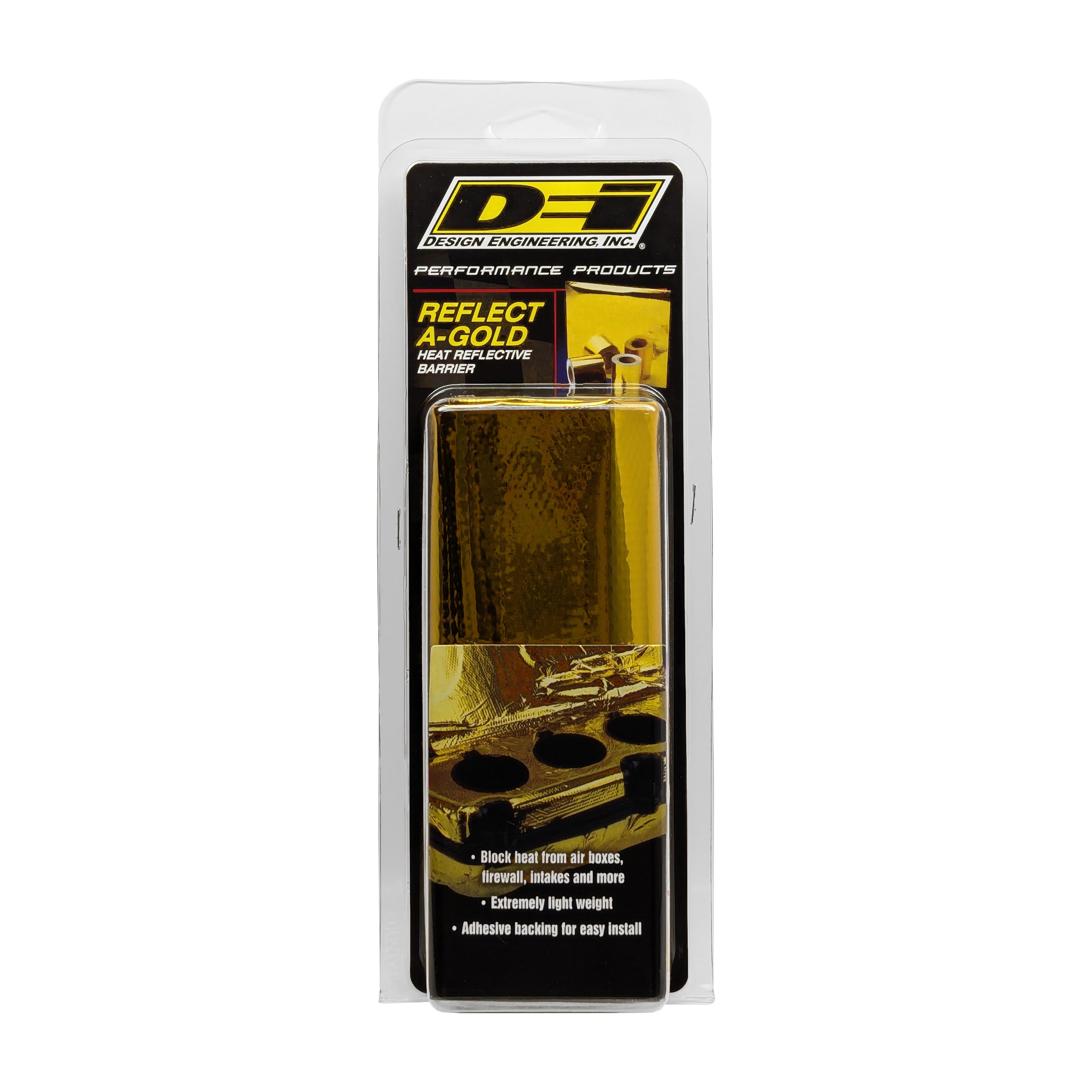 Design Engineering One 12 inch by 12 inch sheet of Reflect-A-Gold. Heat Reflective Tape 10066